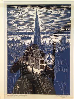 Frans Masereel - Osterrieth Huis, Antwerpen verkocht voor € 150!