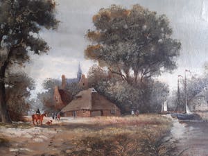 Joep Vogtschmidt - Hollands landschap kopen? Bied vanaf 200!