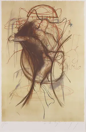 Henny van der Vegt - Litho, Zonder titel - Ingelijst kopen? Bied vanaf 1!