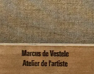 Marcus De Vestele - Der Schlangenzähmer – Großes Gemälde auf Leinwand, um 1970 kopen? Bied vanaf 200!