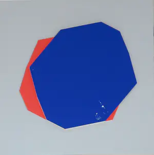 Phil van de Klundert - Lot van 3 collages van foamboard, Construction in red and blue kopen? Bied vanaf 1!