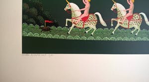 Willem Westbroek - Kleuren zeefdruk. Titel, "De Rijtoer". kopen? Bied vanaf 60!