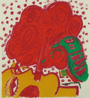 Corneille - Litho, Profil à l'oiseau - Ingelijst kopen? Bied vanaf 1!