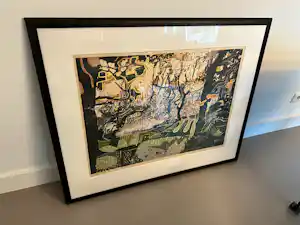 Vincent van Ojen - Zeefdruk ‘Het bos’ uit 1992 van Vincent van Ojen vendu pour 145€ !