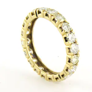 18k geel gouden eternity ring met briljant geslepen diamant tot. 2.30ct kopen? Bied vanaf 1500!