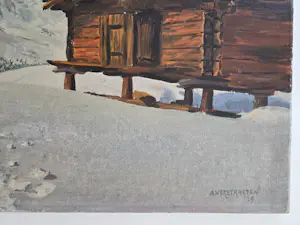 Fons Verstraeten - Berglandschap. Sneeuw. Mont Blanc? Matterhorn? kopen? Bied vanaf 299!