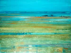 Niet of onleesbaar gesigneerd - Olieverf op doek, Seascape (Groot) verkocht voor € 1!