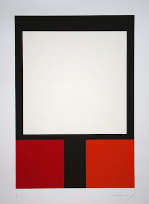 Aurelie Nemours - L' Arbre - Zeefdruk in beperkte oplage - 1990 - Handgesigneerd en genummerd kopen? Bied vanaf 700!