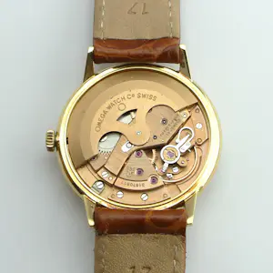 Omega Genève - herenhorloge - automaat - 18k goud kopen? Bied vanaf 1950!