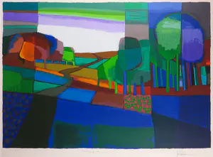 Ton Schulten - Zeefdruk, Zonnebergweg - Ingelijst (Groot) kopen? Bied vanaf 500!