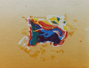 Nono Reinhold - Abstracte compositie, aquatint ets met opdracht aan Bert Schierbeek kopen? Bied vanaf 50!