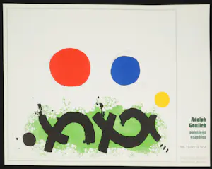 Adolph Gottlieb - Affiche - Painting Graphics bij Hokin Gallery Palm Beach kaufen? Bieten Sie von 1!