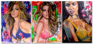 Peter Klashorst - Bikini Babes (set van 3 stuks) kaufen? Bieten Sie von 1!
