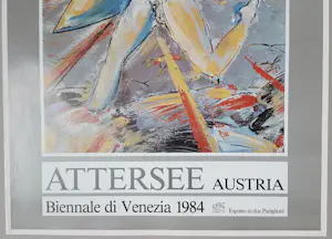 Christian Ludwig Attersee - Original Ausstellungsplakat Biennale Venedig Venezia 1984 kopen? Bied vanaf 40!