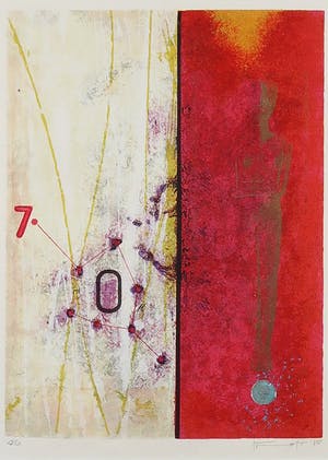 Piotr Konkel - Zeefdruk en collage, Zonder titel - Ingelijst kopen? Bied vanaf 1!