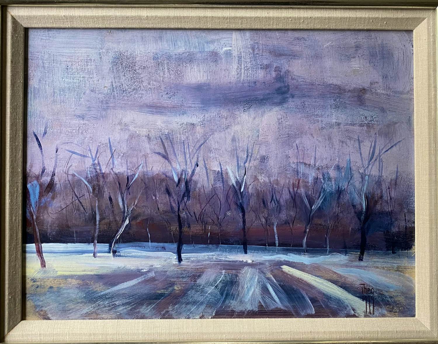 Theo Onnes - Winters landschap verkocht voor € 120!