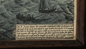 Niet of onleesbaar gesigneerd - Handgekleurde gravure, Amsterdam - Ingelijst (Zeer groot) kopen? Bied vanaf 10!