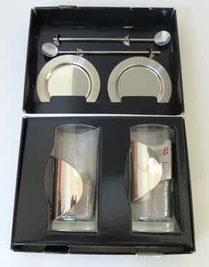 Bent Falk - Danish Steelhouse Menu - Twee design Irish Coffee in originele doos verkocht voor € 24!