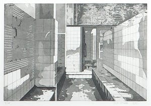 Ilja Olthaar - Ets aquatint, Zonder titel - Ingelijst kopen? Bied vanaf 35!