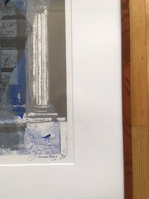 Jan Martens - Het Verleden - zeefdruk/flockdruk in lijst - INCLUSIEF boekwerk kopen? Bied vanaf 75!