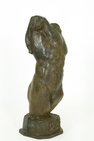 Pierre Chenet - Bronzen beeld van mannen torso - 7 kg kopen? Bied vanaf 395!