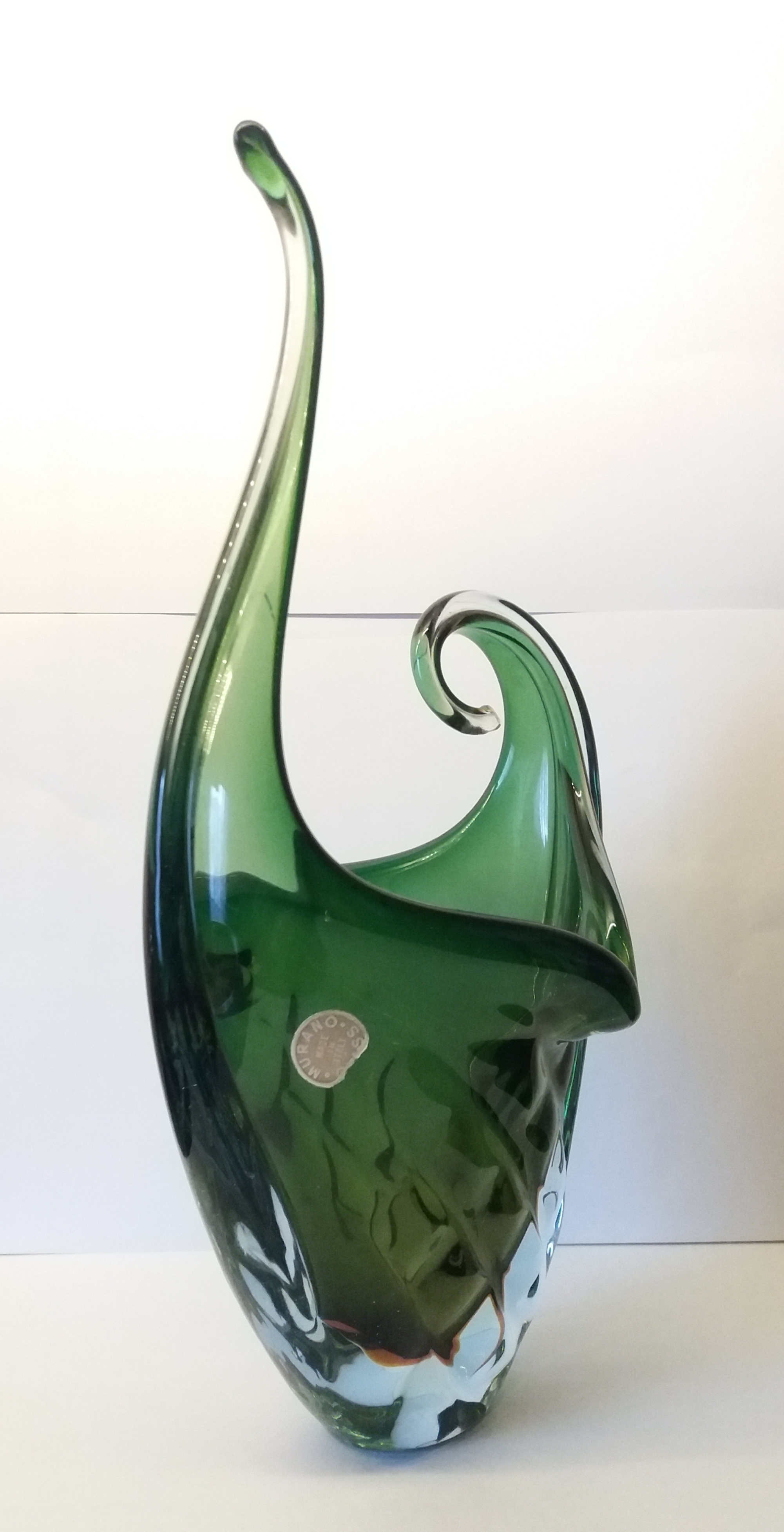 Niet of onleesbaar gesigneerd - Groene Murano Made in italie Glass kopen? Bied vanaf 1!