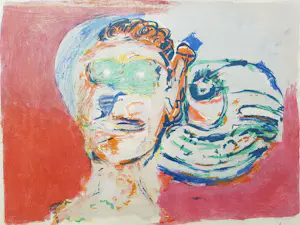 Karel Appel - Regards vers l’Infini 1963 kopen? Bied vanaf 995!