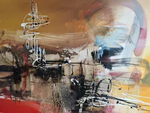 William Malucu - Galerie Forum art - Abstracte compositie, acrylverf op doek (GROOT!) kopen? Bied vanaf 230!