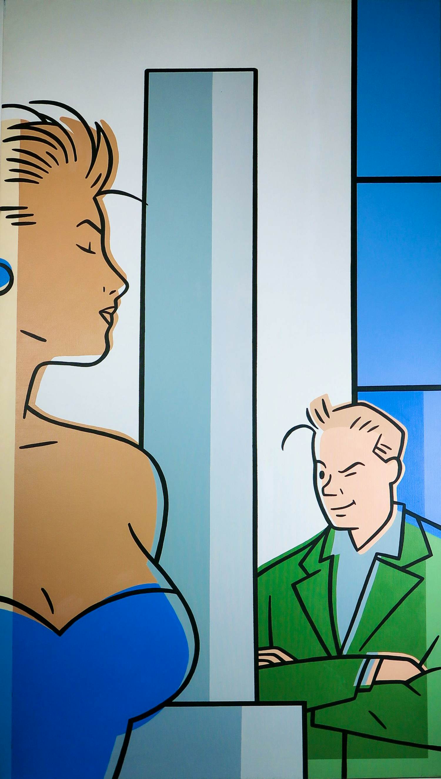 Luc Verschuuren - Acryl op doek, La sculpture (Zeer groot) kopen? Bied vanaf 300!