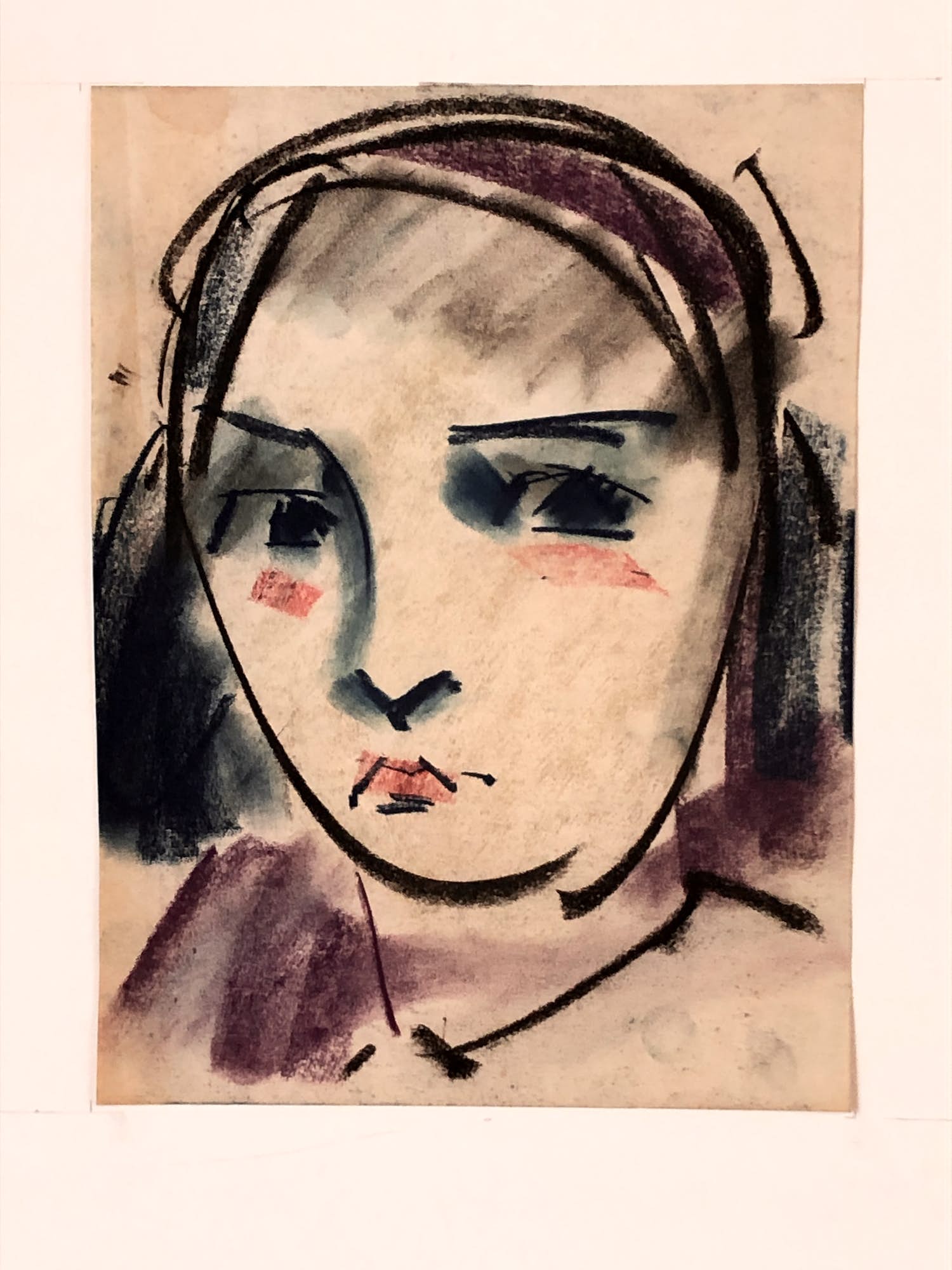 Hans van Ieperen - Twee portretten in pastel verkocht voor € 150!