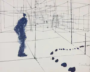 Constant - & Arthur C. Caspari, Colofon van 9 litho's en verhaal in 10 delen! "Labyrismen" kopen? Bied vanaf 1000!