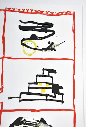 Pierre Alechinsky - Cherbourg - Lithografie - Gesigneerd - 1995 kopen? Bied vanaf 950!