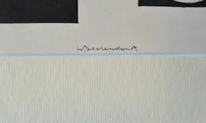 Theo Beerendonk - Monochrome jaren 60 reliëfdruk -geometrische compositie- UNICA exemplaar kaufen? Bieten Sie von 68!