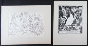 Joe Wols - Lot van twee pentekeningen op papier, Twee voorstellingen kopen? Bied vanaf 1!