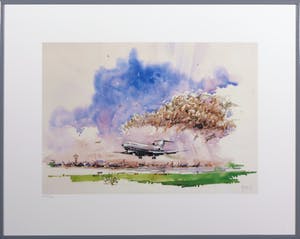 Nenad V. Karpov - Opstijgende vliegtuig - Ingelijst kopen? Bied vanaf 1!