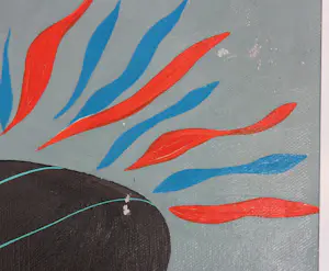 Kees Segers - Acryl op doek, Zonder titel - Ingelijst (Zeer groot!) kopen? Bied vanaf 200!