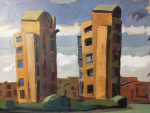 Jeroen Hermkens - Spiegelende torens kopen? Bied vanaf 450!