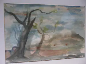 Christina Sicking - Aquarel. Landschap met bomen. kopen? Bied vanaf 35!