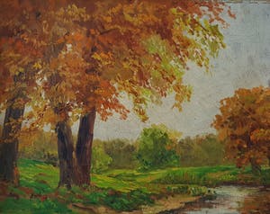 Niet of onleesbaar gesigneerd - landschap kopen? Bied vanaf 1!