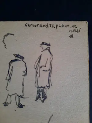 Jan Engelchor - Wandelaars in Amsterdam 1942 kopen? Bied vanaf 1!