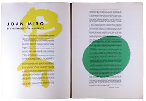 Joan Miro - 2x Derrière le Miroir a Publié, 1948 no.14-15 & 1978 no.231 (incompleet) kopen? Bied vanaf 80!