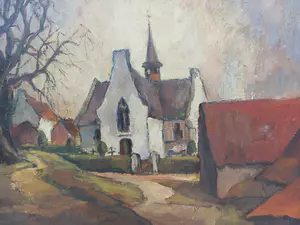 Jacques Maes - Kerkje Kerk Kapel te Vlassenbroek ( Dendermonde ) kopen? Bied vanaf 245!