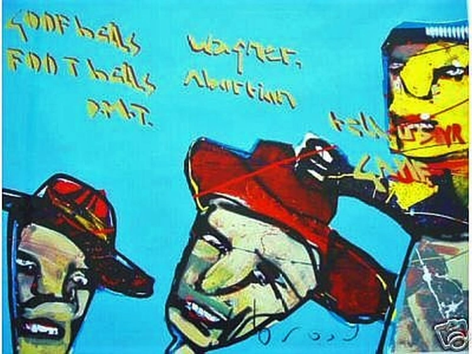 Herman Brood - Kleurenzeefdruk GOOFBALLS Handgesigneerd --- ZEER GROOT verkocht voor € 299!