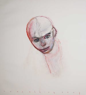 Hans Abbing - Tekening in pastelkrijt, Zonder titel kopen? Bied vanaf 100!