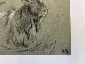 Anton Mauve (sr.) - Rustende geit kopen? Bied vanaf 110!