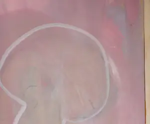 Jan Hoogervorst - Olieverf op paneel, Compositie in roze en groen met blauw - Ingelijst (Zeer Groot) kopen? Bied vanaf 150!