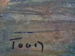 Toon Hermans - Bijzonder! in 1968 geschilderd olieverf "Limburgs landschap" - gesigneerd kopen? Bied vanaf 475!