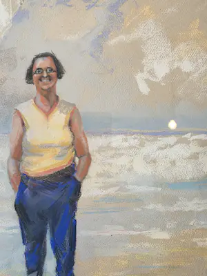 Hein Froonen - Volle vrouw op strand kopen? Bied vanaf 750!