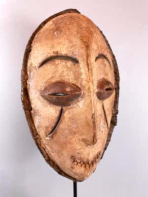 Lega - 220268 African mask from the Lega Bwami - Congo. verkocht voor € 45!