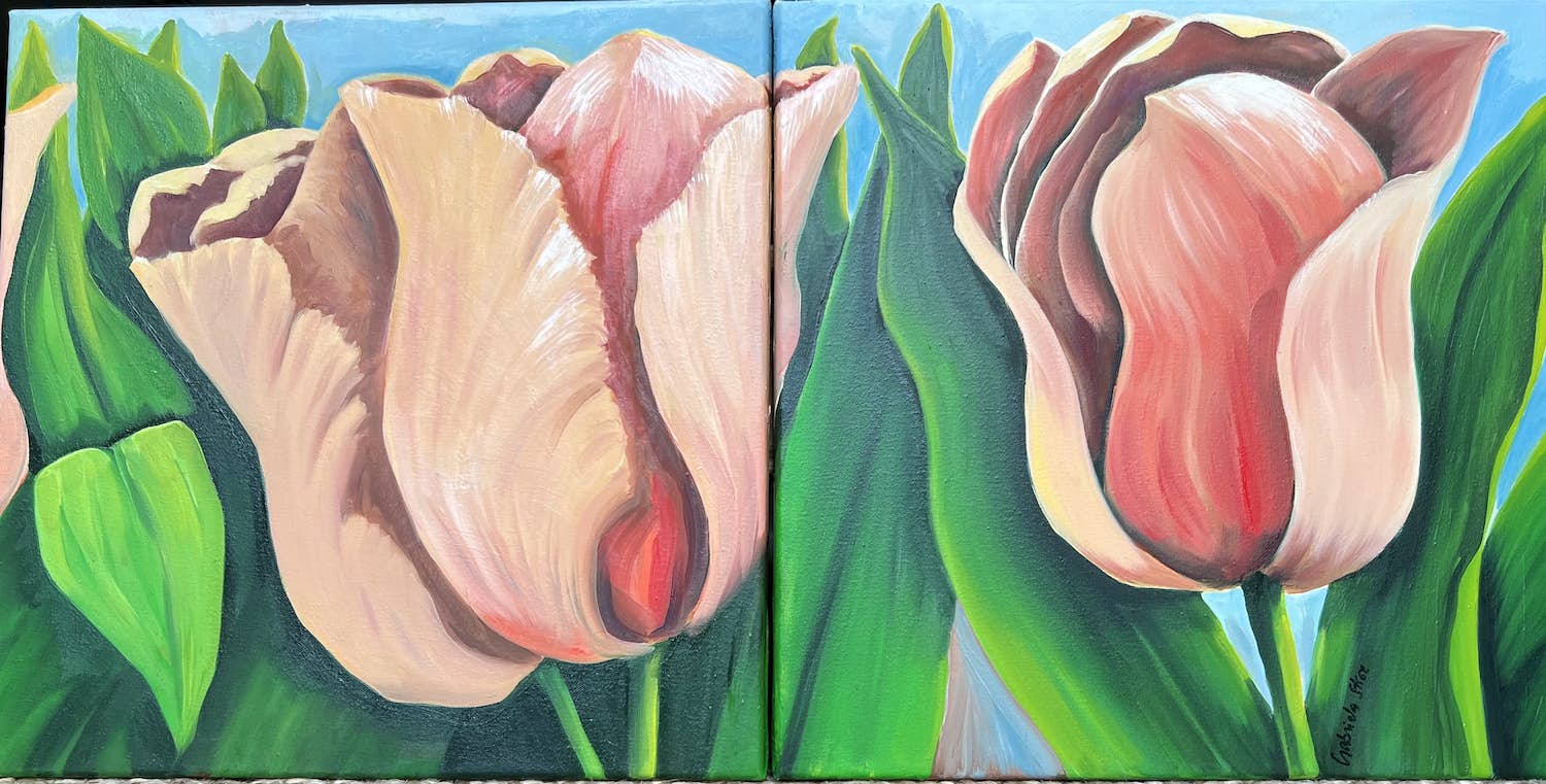 Gabriela Stroe - Twee tulpen kopen? Bied vanaf 100!